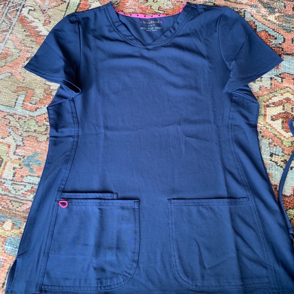 Heart Soul V-Neck Scrub Top